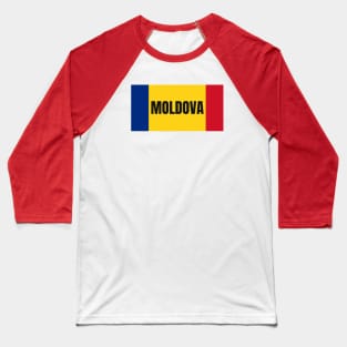 Moldovan Flag Colors Baseball T-Shirt